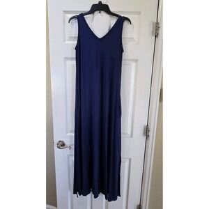 Skivys Femme Blue Jersey Knit Athleisure Maxi Dress Size Medium
